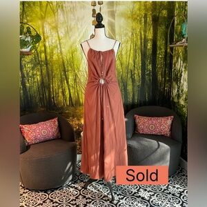 Free People Sleeveless Spaghetti Strap Sundress